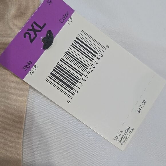 Maidenform Light Control Tank Nude Size Large NWT Size 2XL - Picture 4 of 6